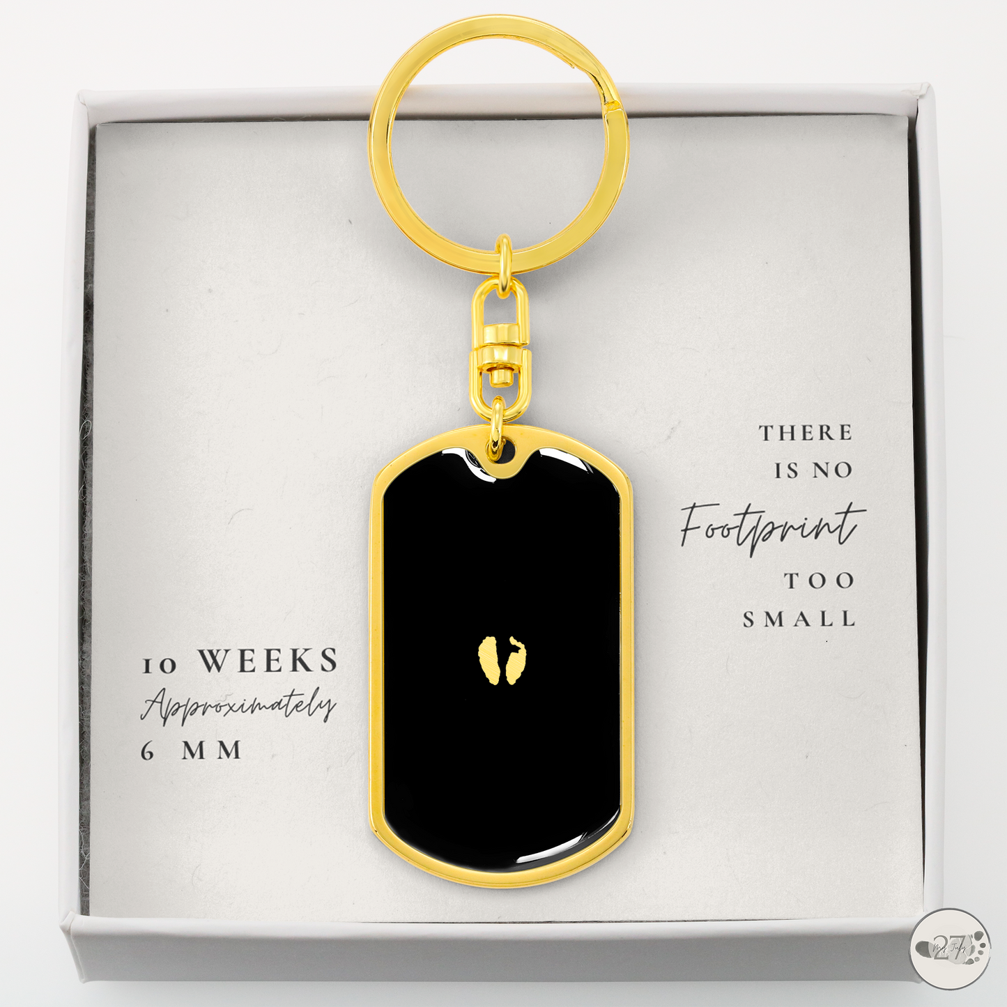 Gone So Soon Dog Tag Keychain