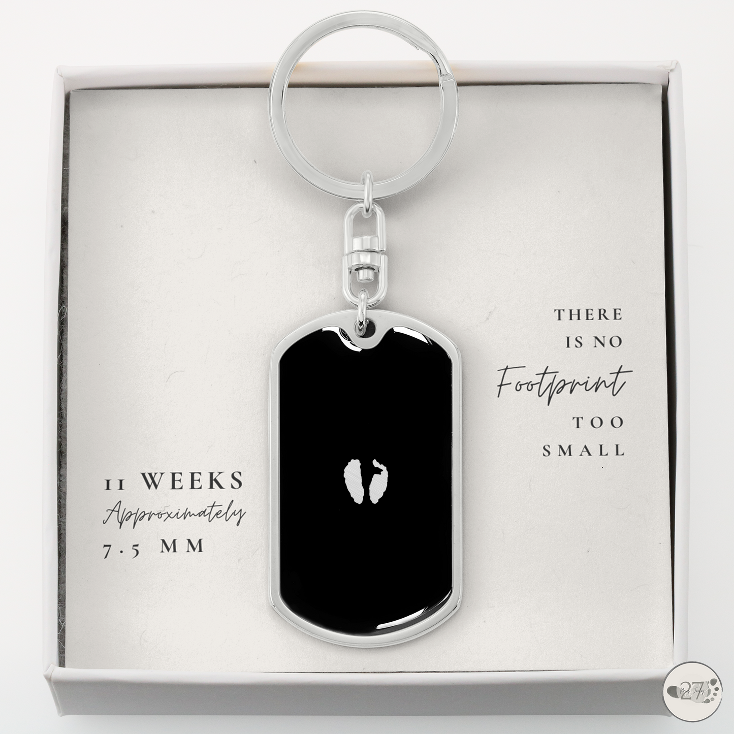 Gone So Soon Dog Tag Keychain