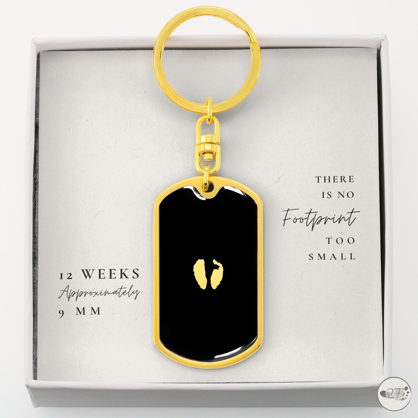 Gone So Soon Dog Tag Keychain