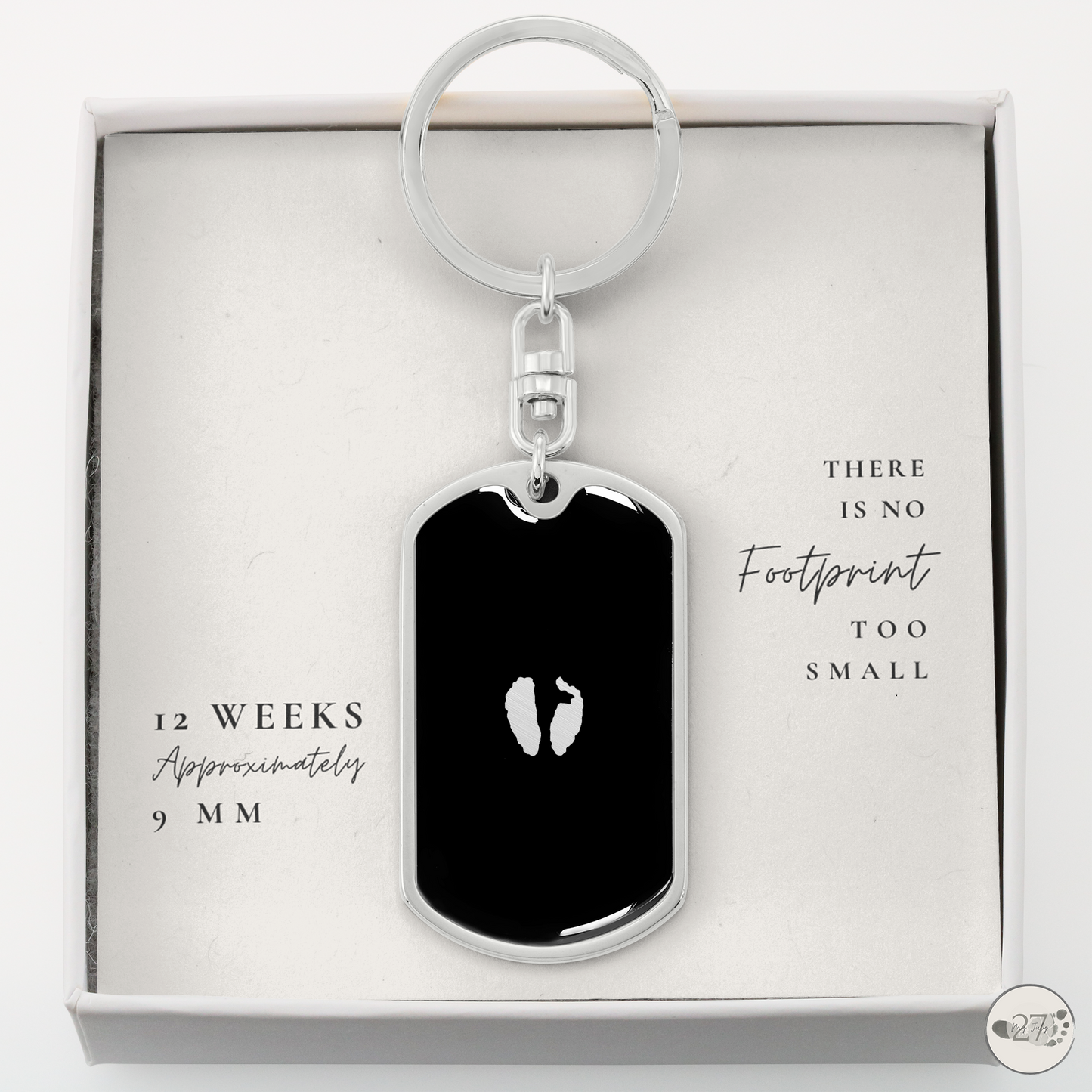 Gone So Soon Dog Tag Keychain