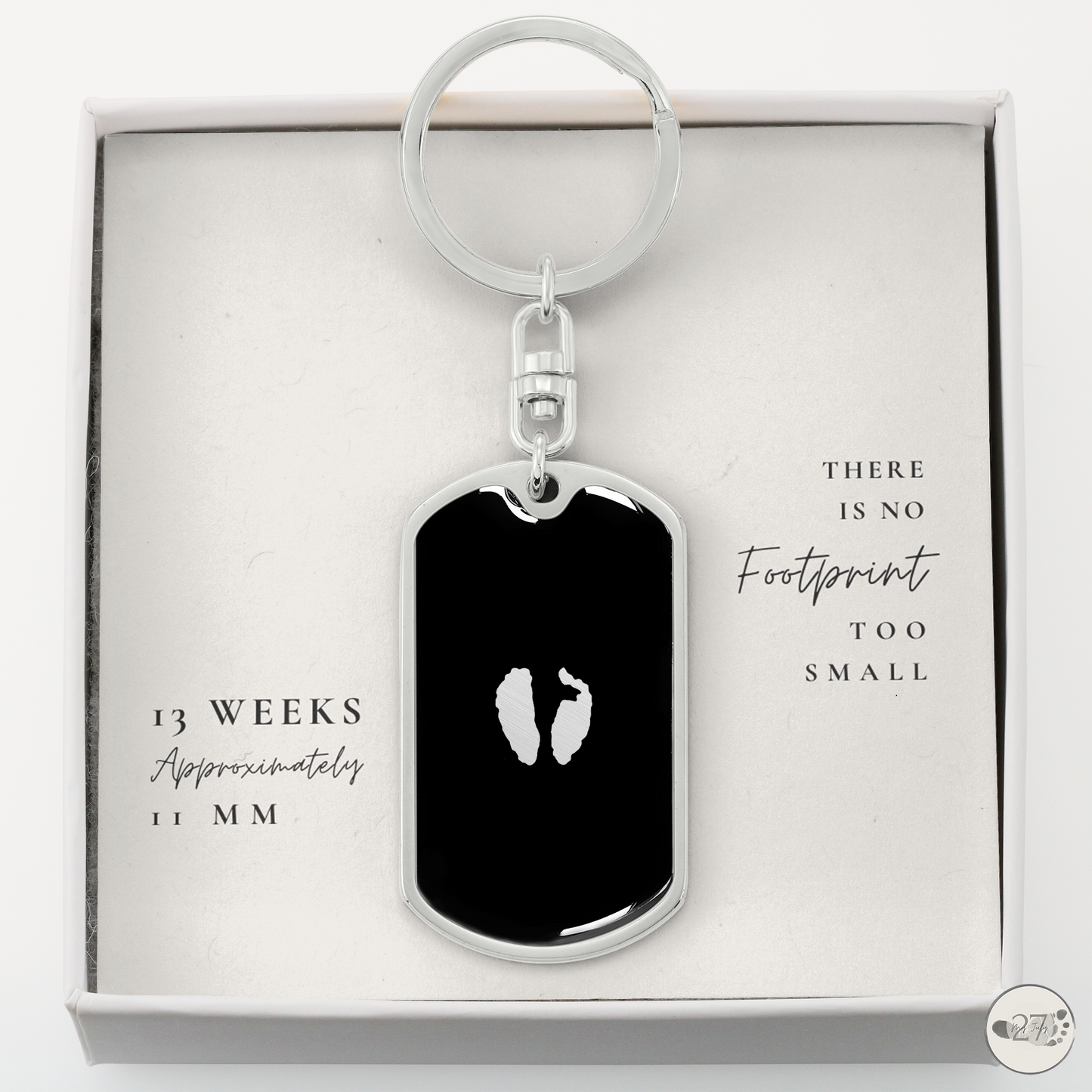 Gone So Soon Dog Tag Keychain