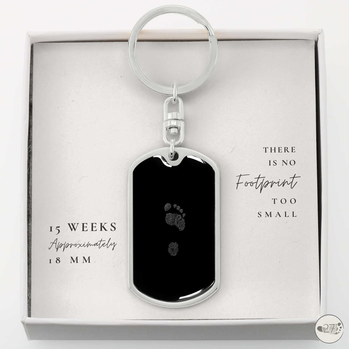 Gone So Soon Dog Tag Keychain