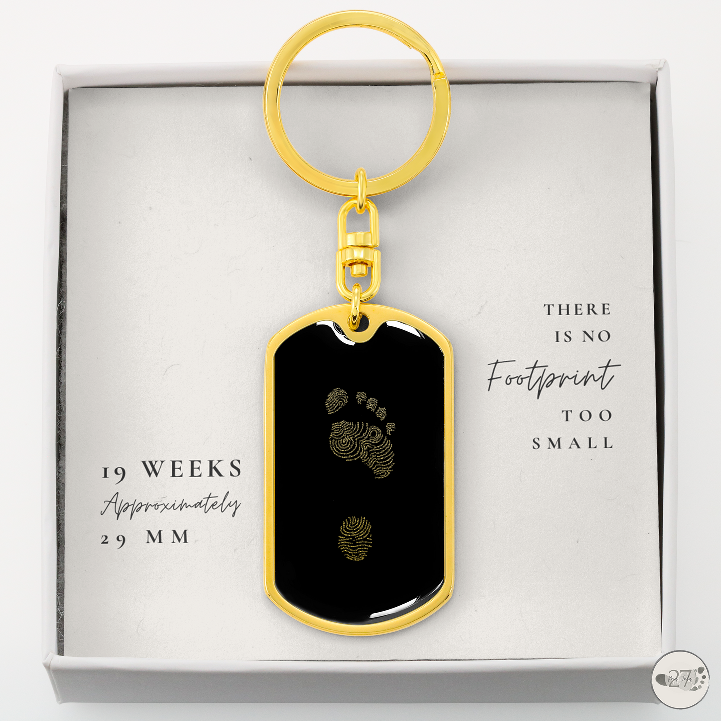 Gone So Soon Dog Tag Keychain