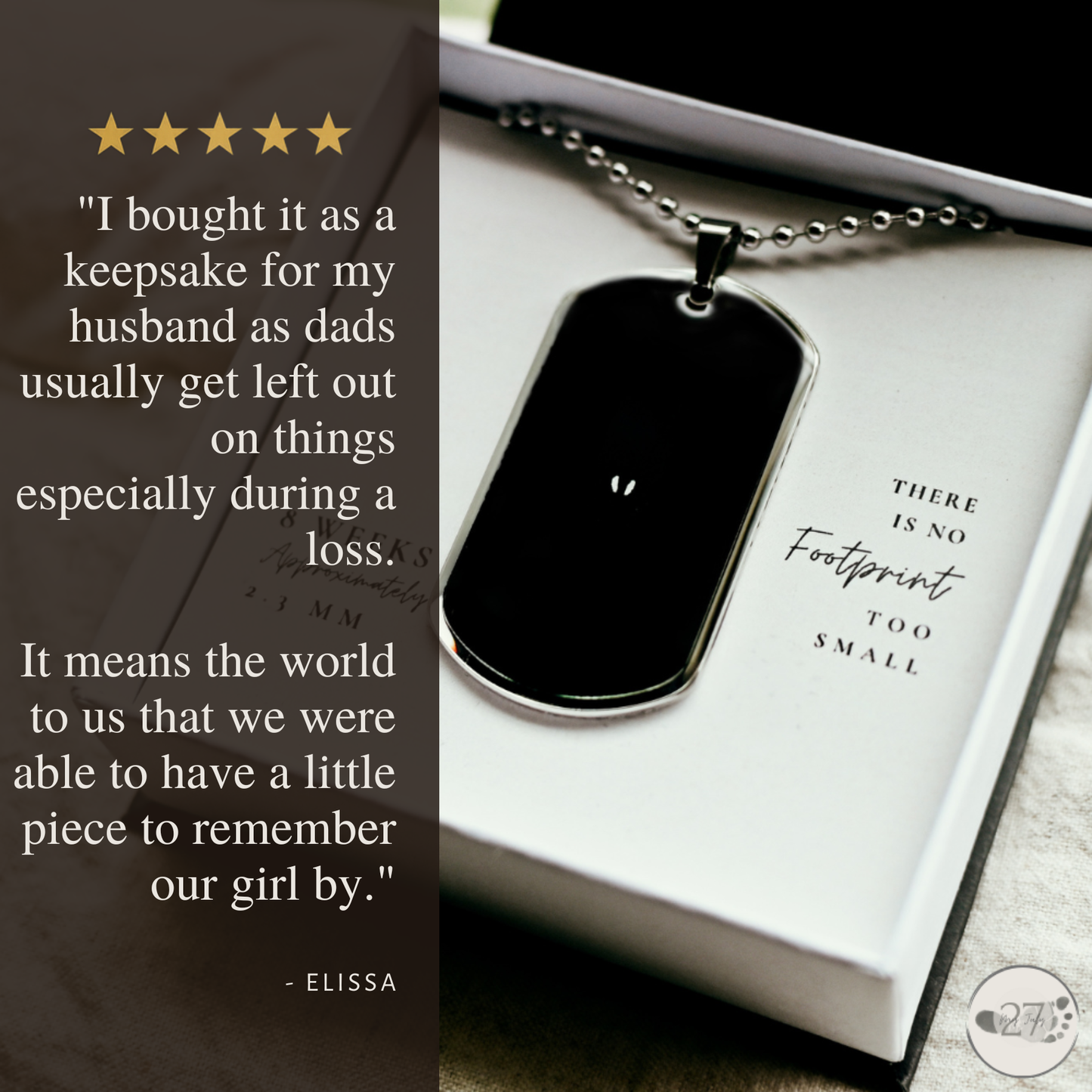 Gone So Soon Dog Tag Necklace