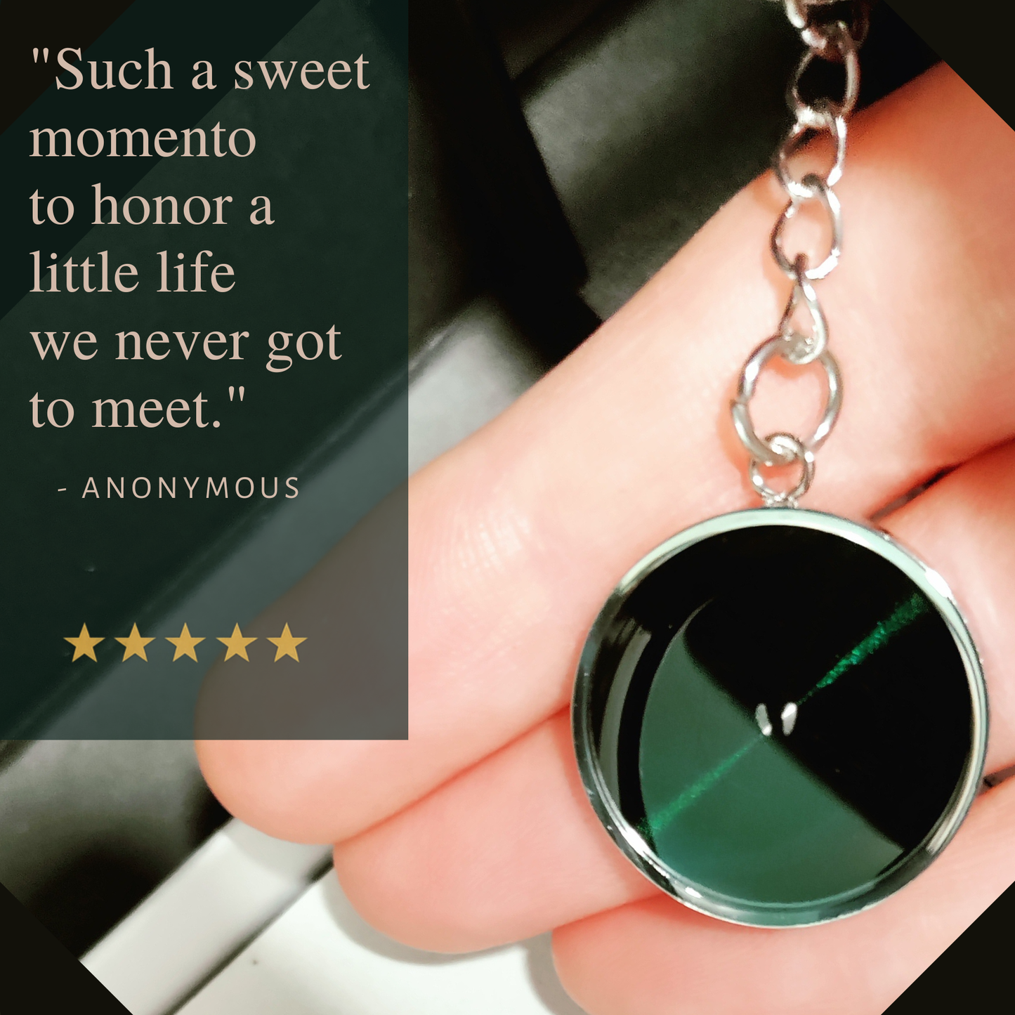 Gone So Soon Circle Keychain