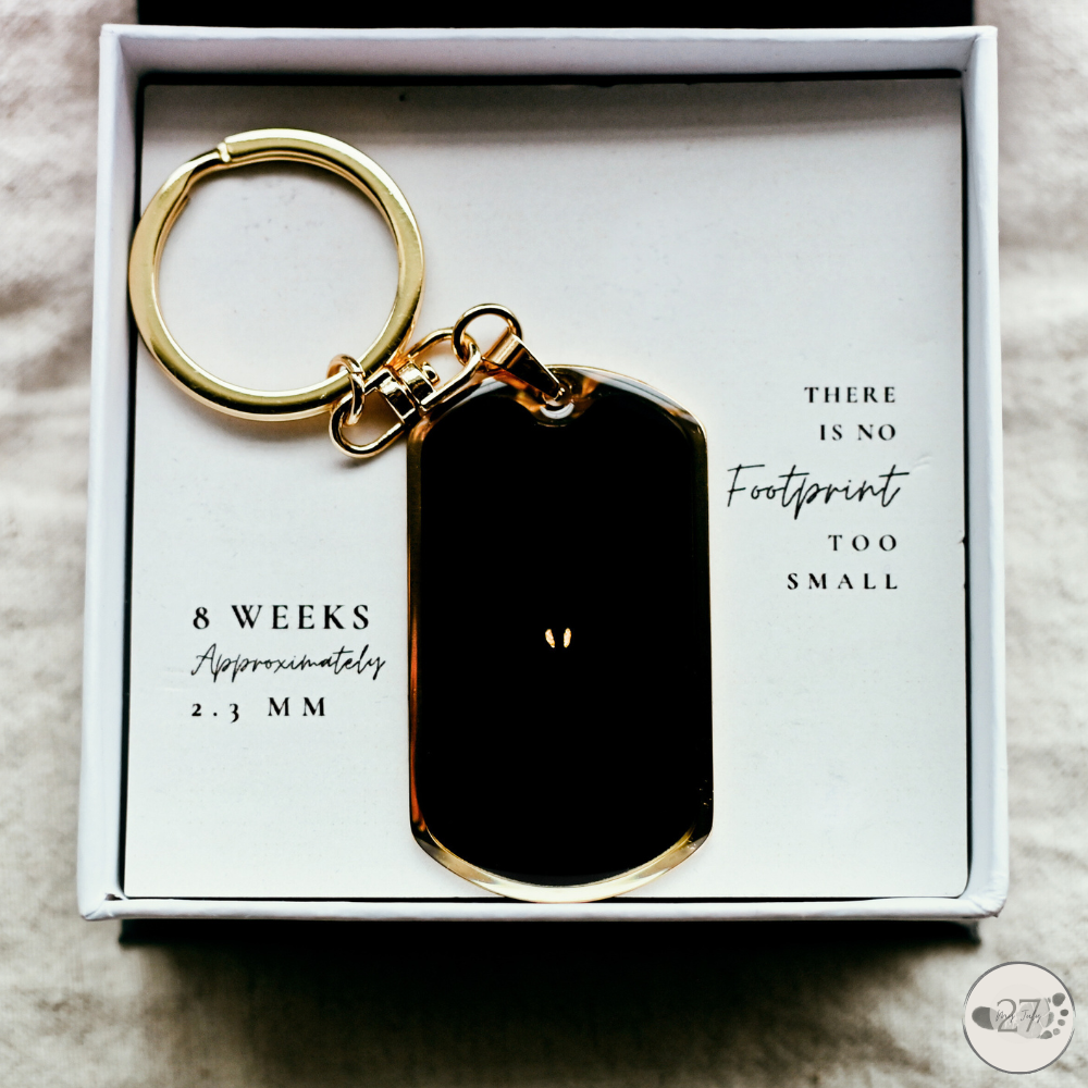 Gone So Soon Dog Tag Keychain