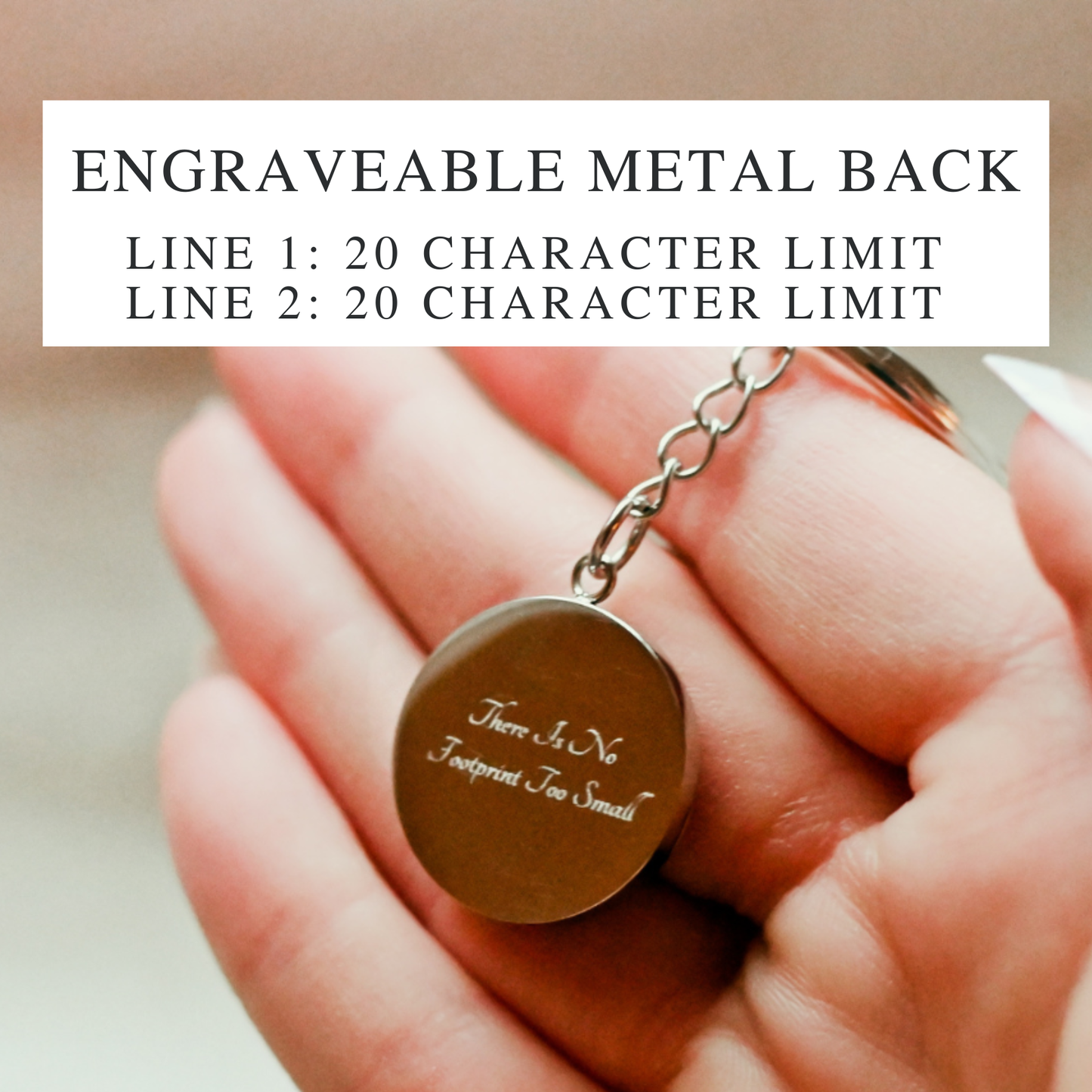 Gone So Soon Circle Keychain