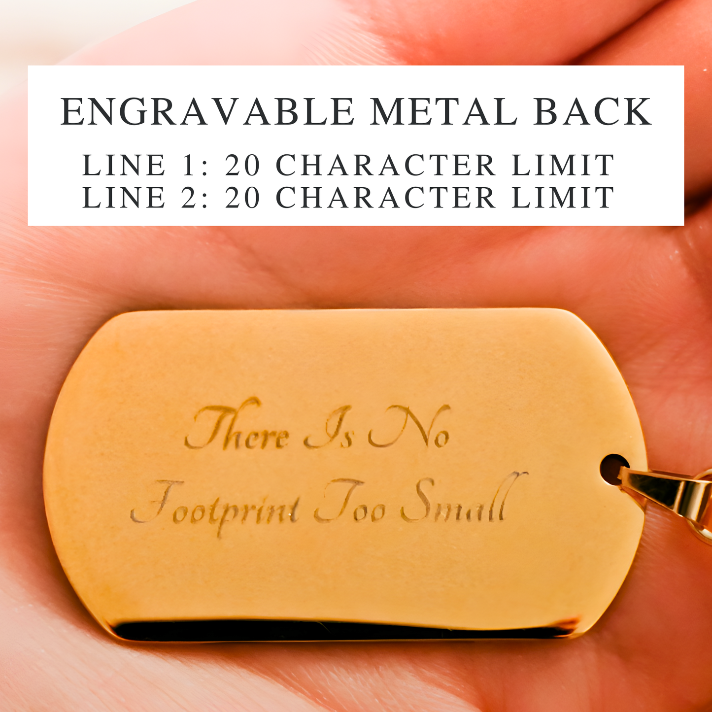 Gone So Soon Dog Tag Necklace | 2 First Trimester Losses