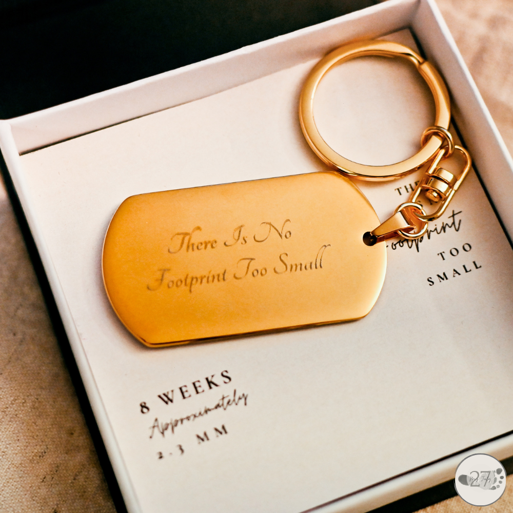 Gone So Soon Dog Tag Keychain