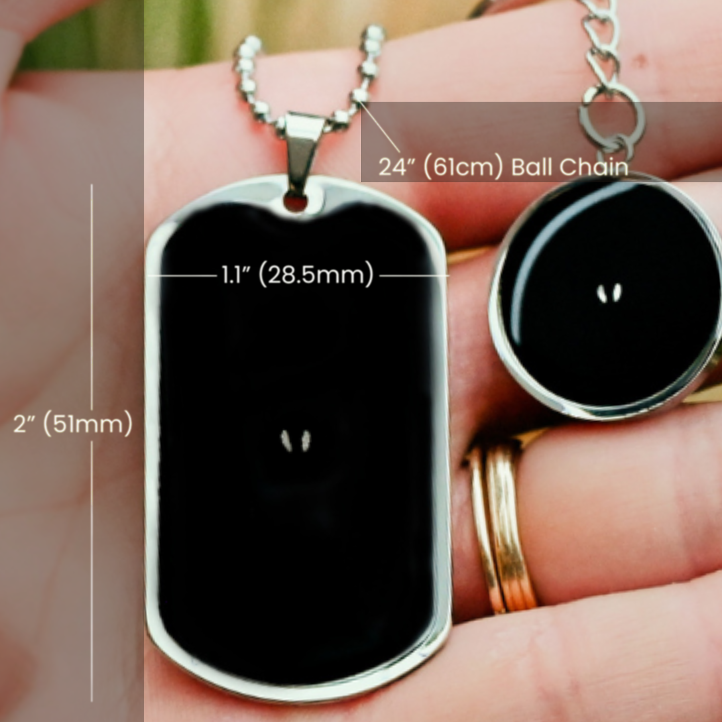 Gone So Soon Dog Tag Necklace