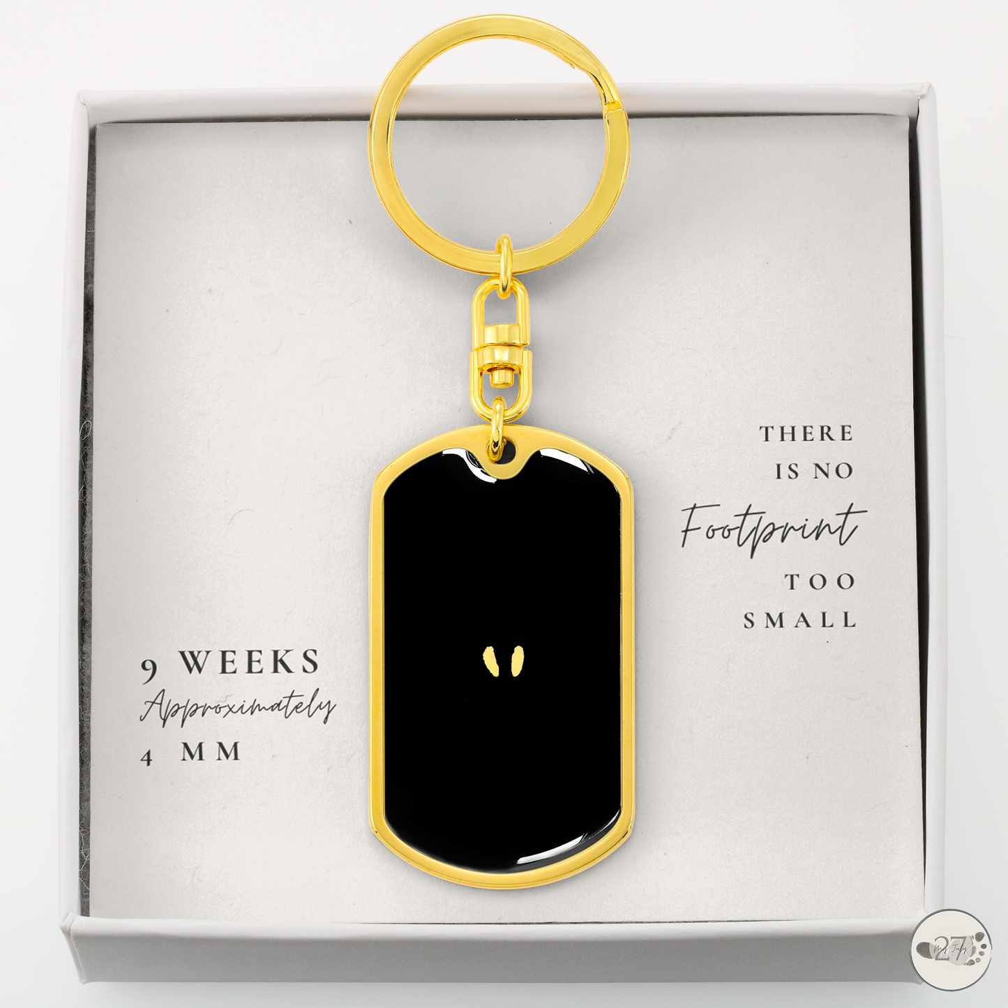 Gone So Soon Dog Tag Keychain