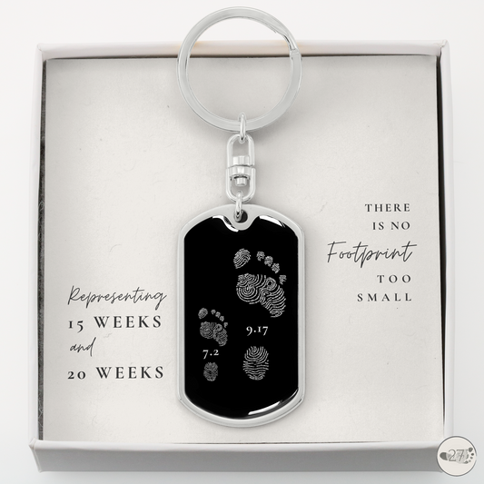 Gone So Soon Dog Tag Keychain | CUSTOM DESIGN