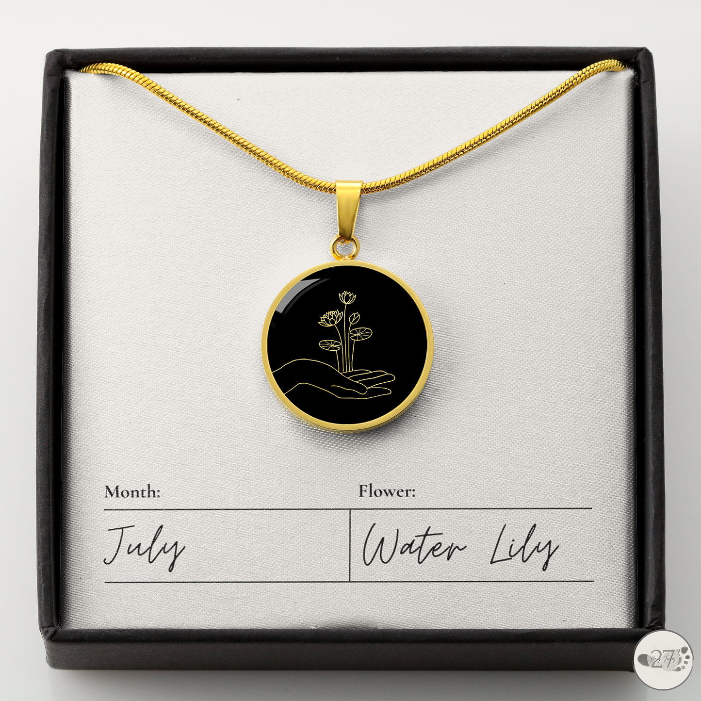 Birth Flower Pendant Necklace