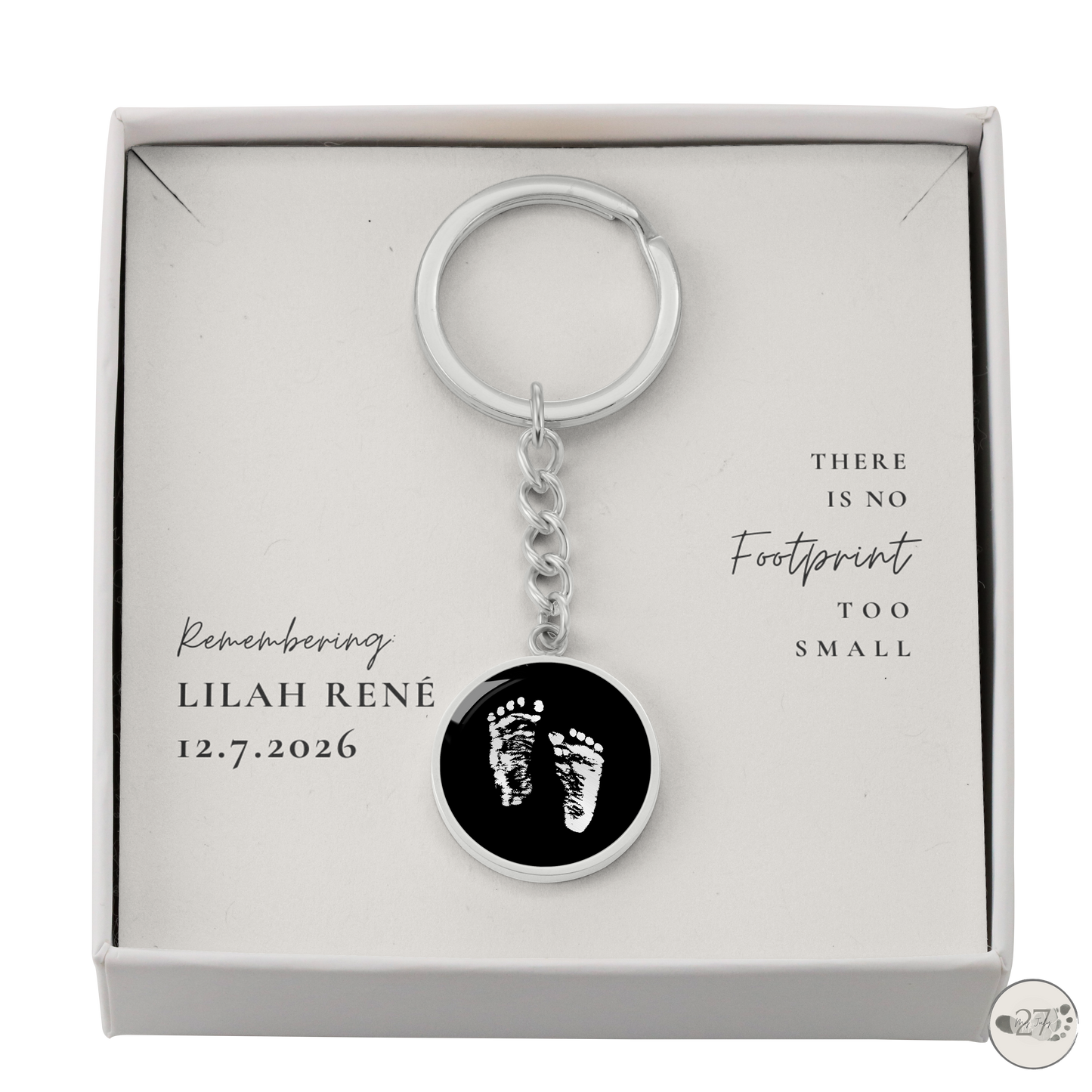 Gone So Soon Circle Keychain | CUSTOM DESIGN