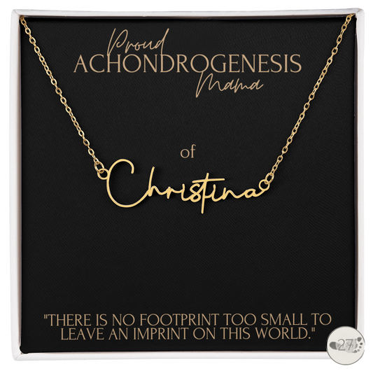 Achondrogenesis Mama: Cursive Name Keepsake