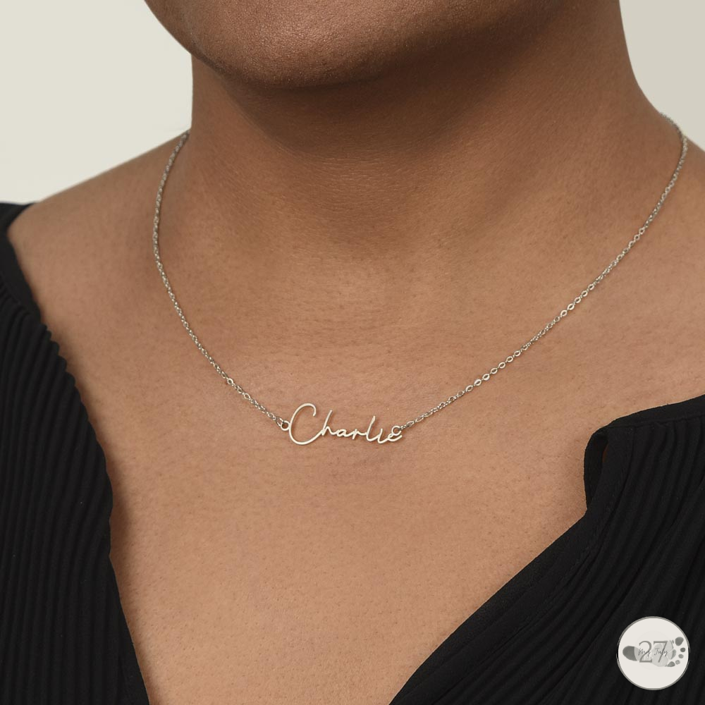 Lissencephaly Mama: Cursive Name Keepsake