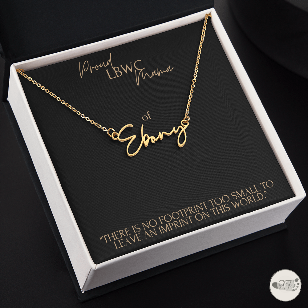 LBWC Mama: Cursive Name Keepsake