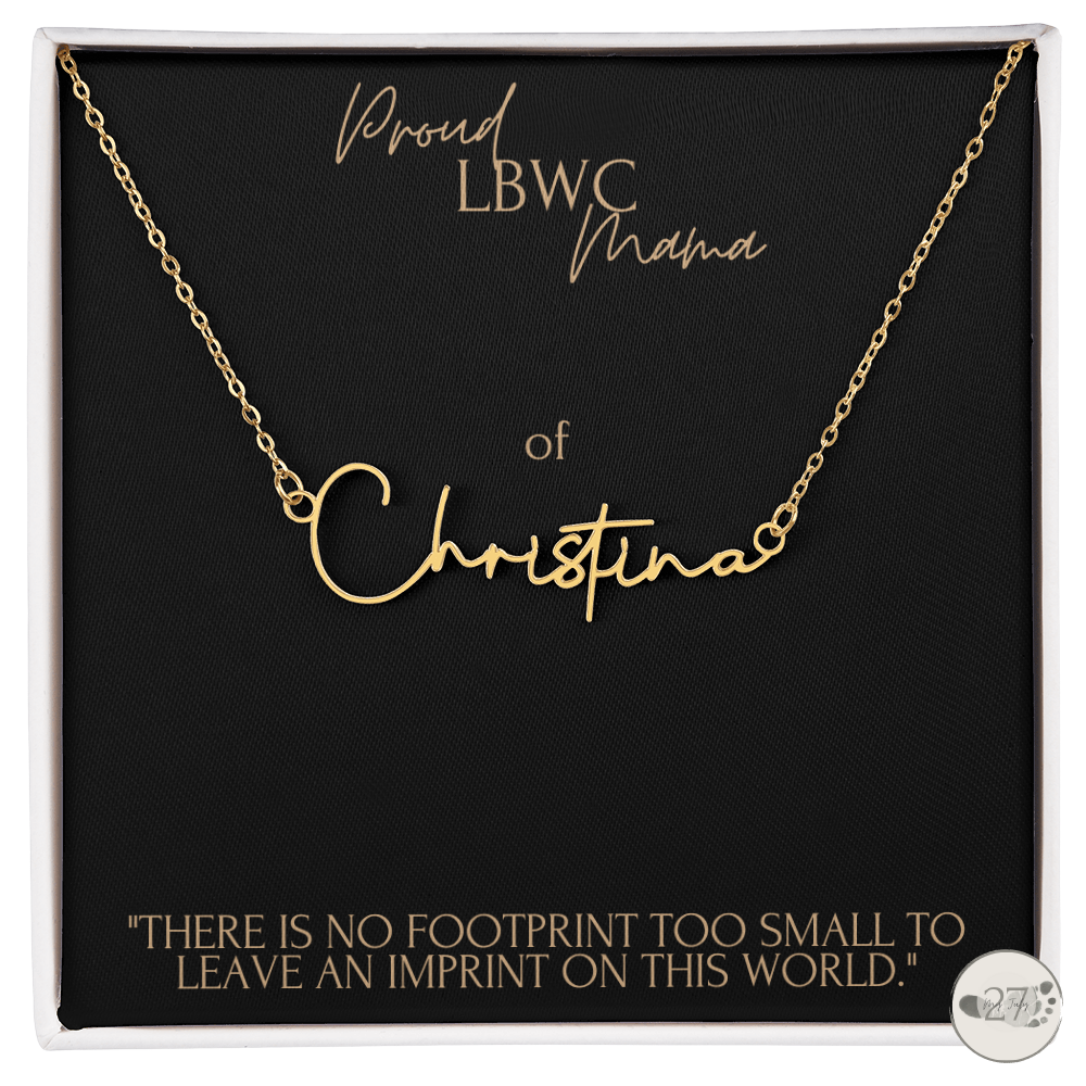 LBWC Mama: Cursive Name Keepsake