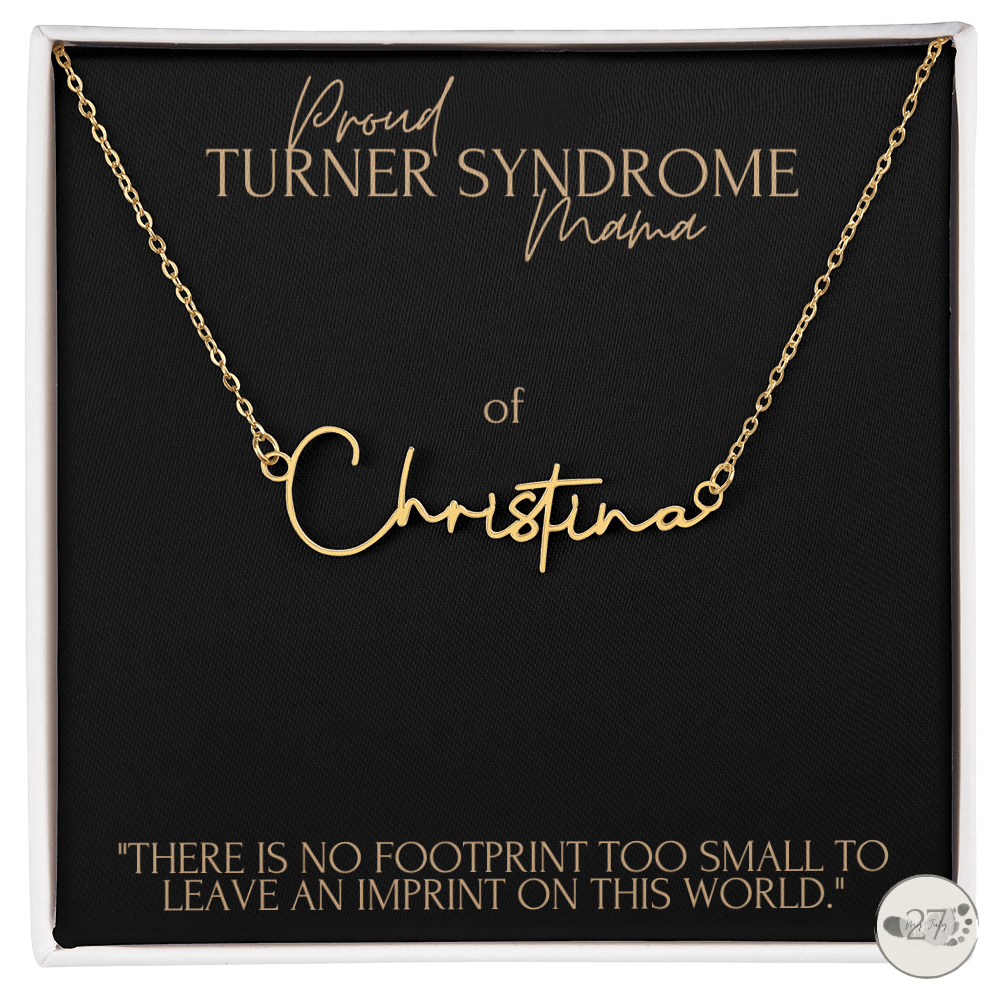 Turner Syndrome Mama: Cursive Name Keepsake