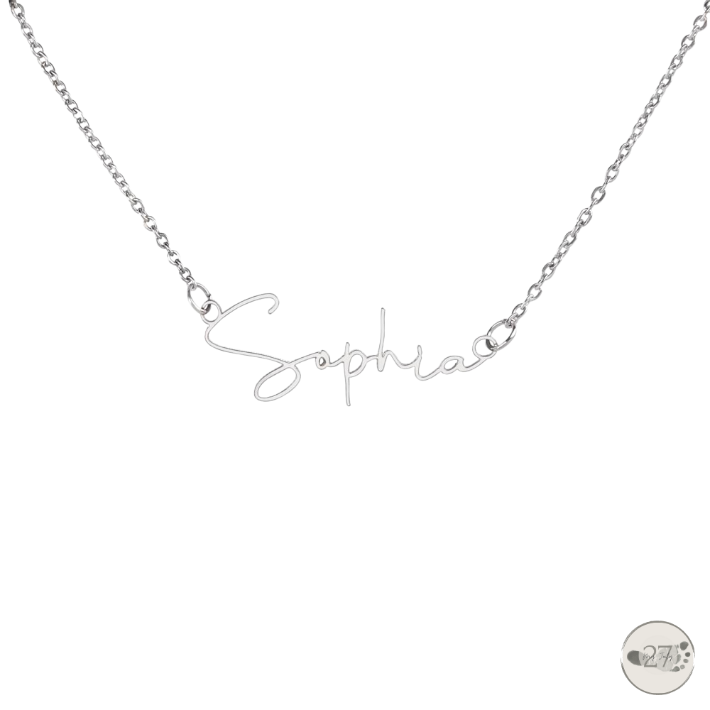 Lissencephaly Mama: Cursive Name Keepsake