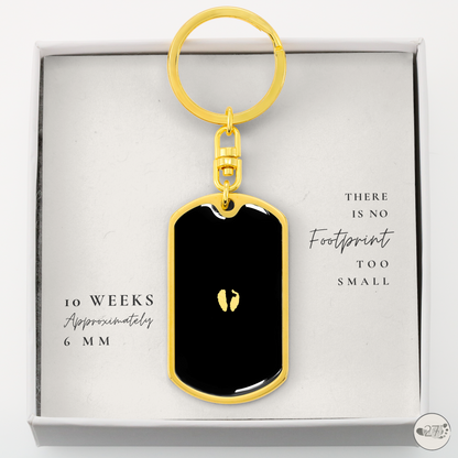 Gone So Soon Dog Tag Keychain