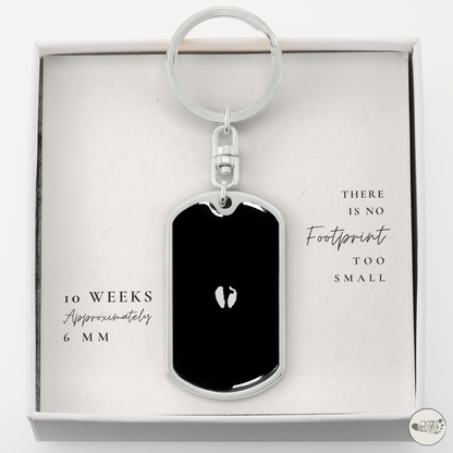 Gone So Soon Dog Tag Keychain