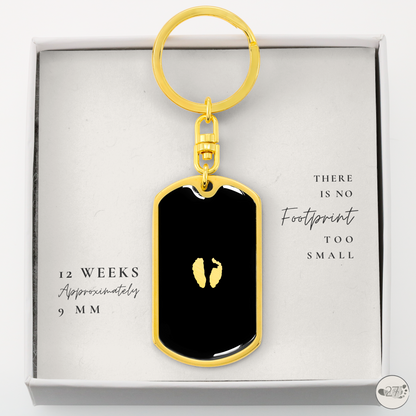 Gone So Soon Dog Tag Keychain