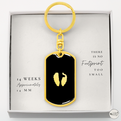 Gone So Soon Dog Tag Keychain