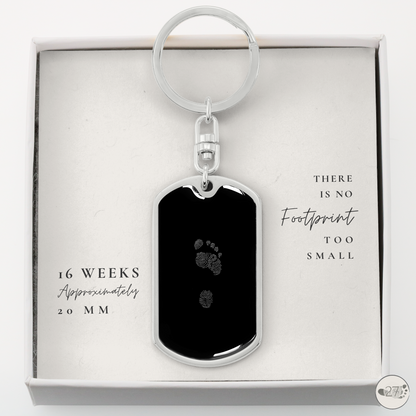 Gone So Soon Dog Tag Keychain