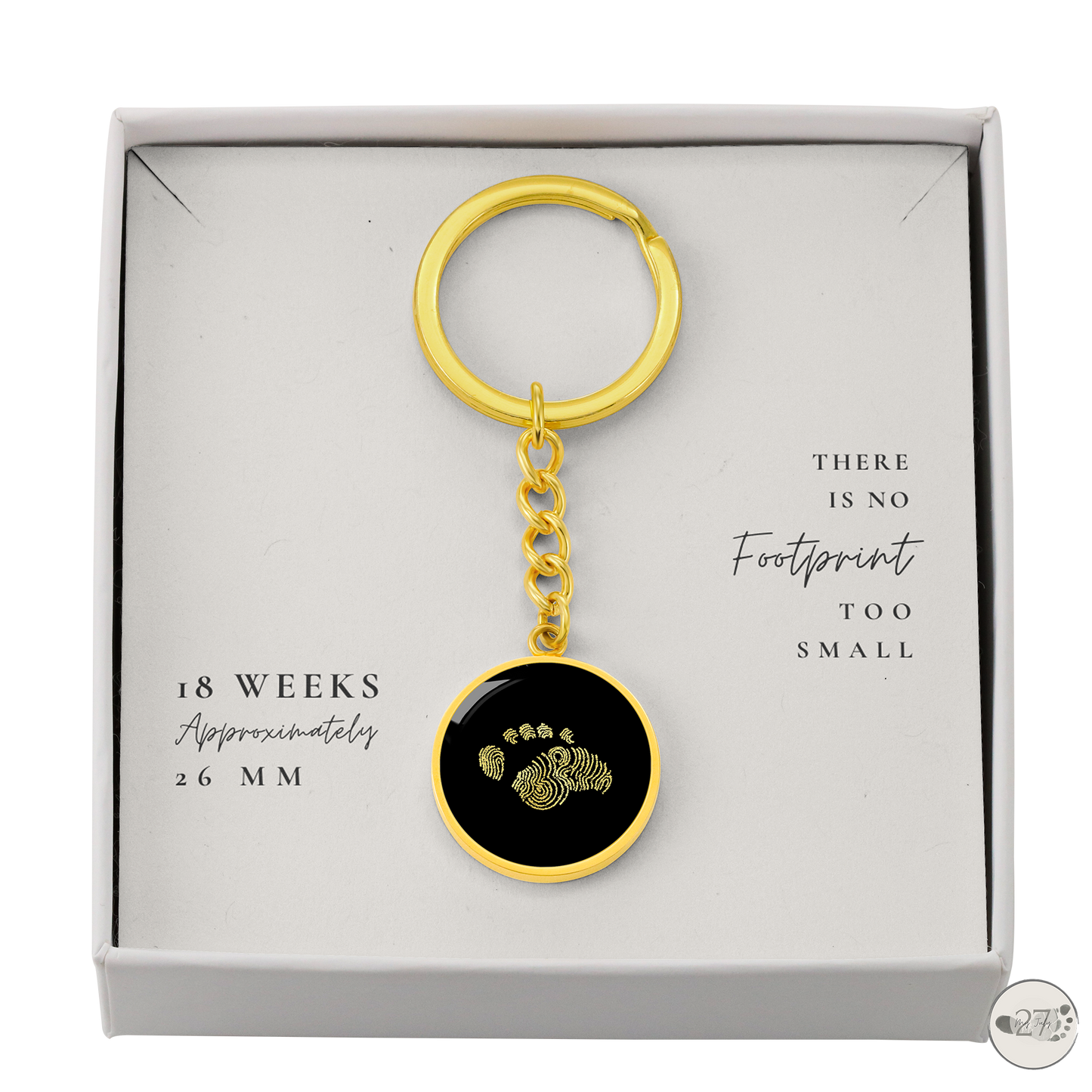 Gone So Soon Circle Keychain