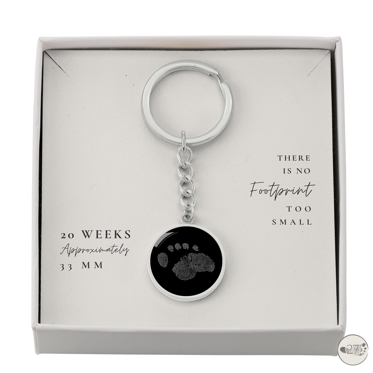 Gone So Soon Circle Keychain