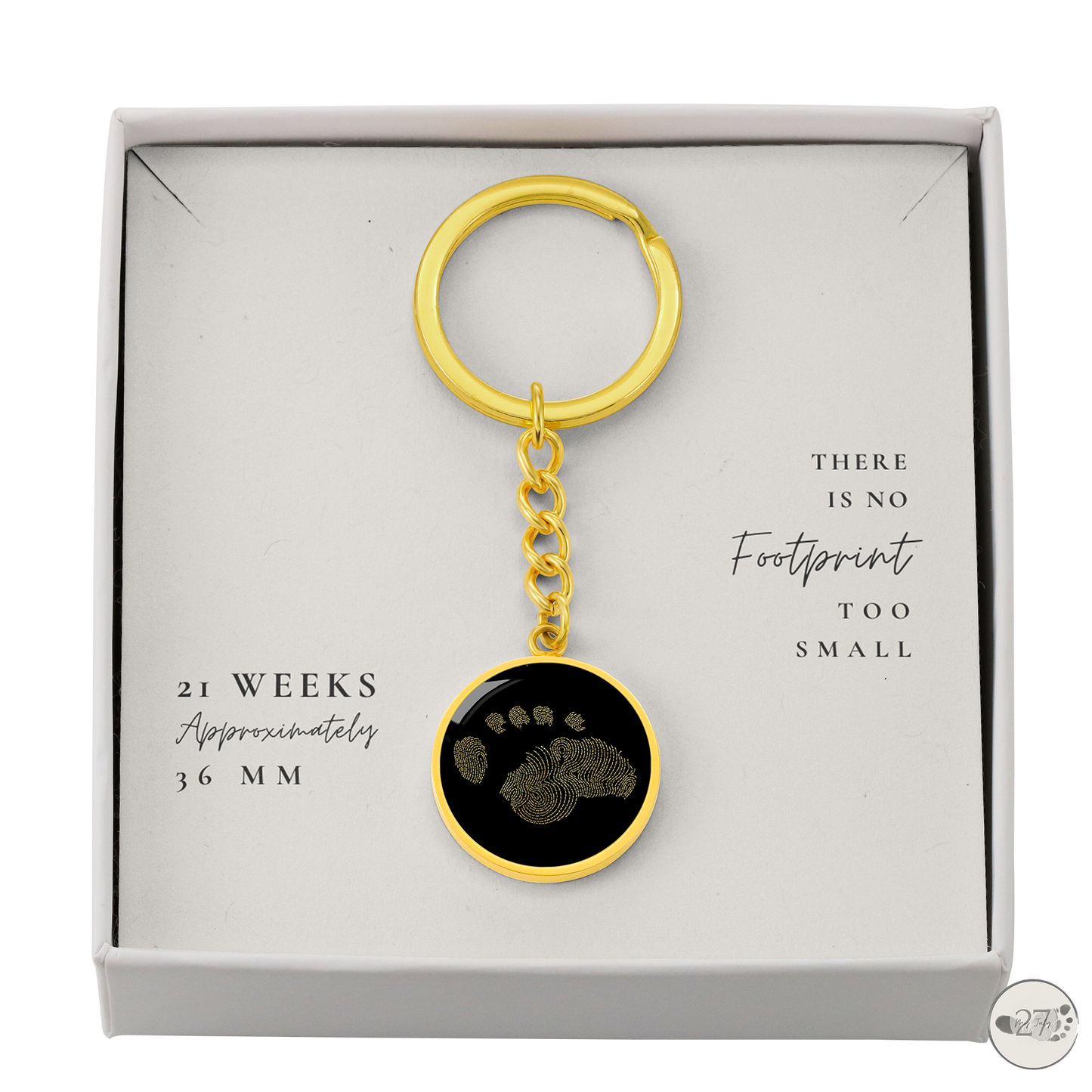 Gone So Soon Circle Keychain