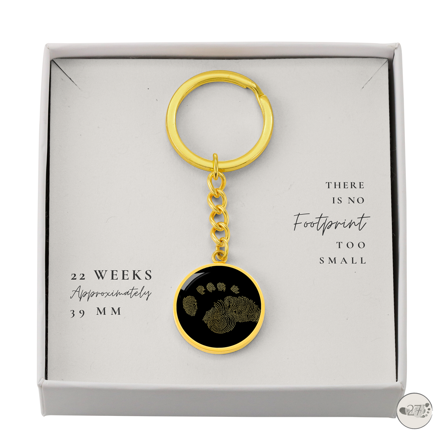 Gone So Soon Circle Keychain