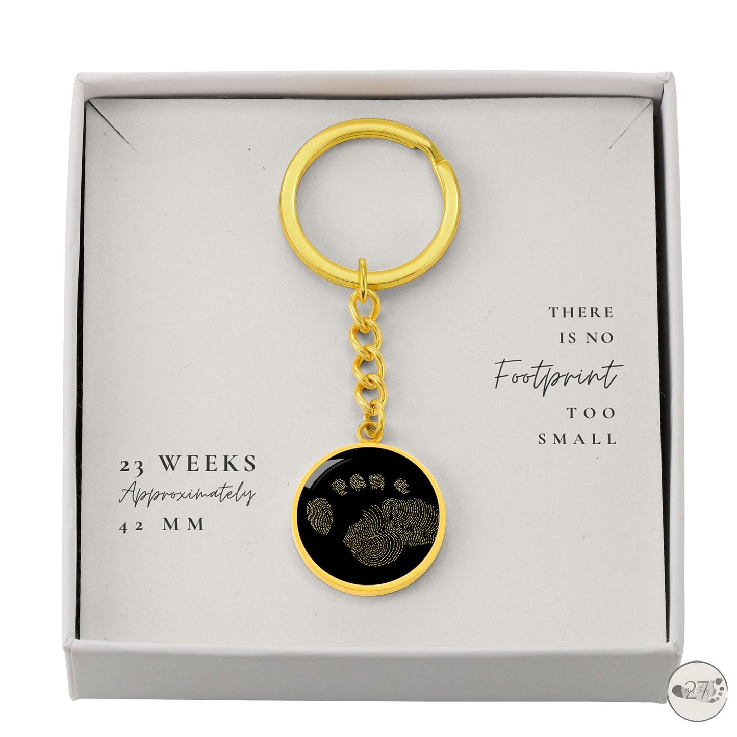 Gone So Soon Circle Keychain