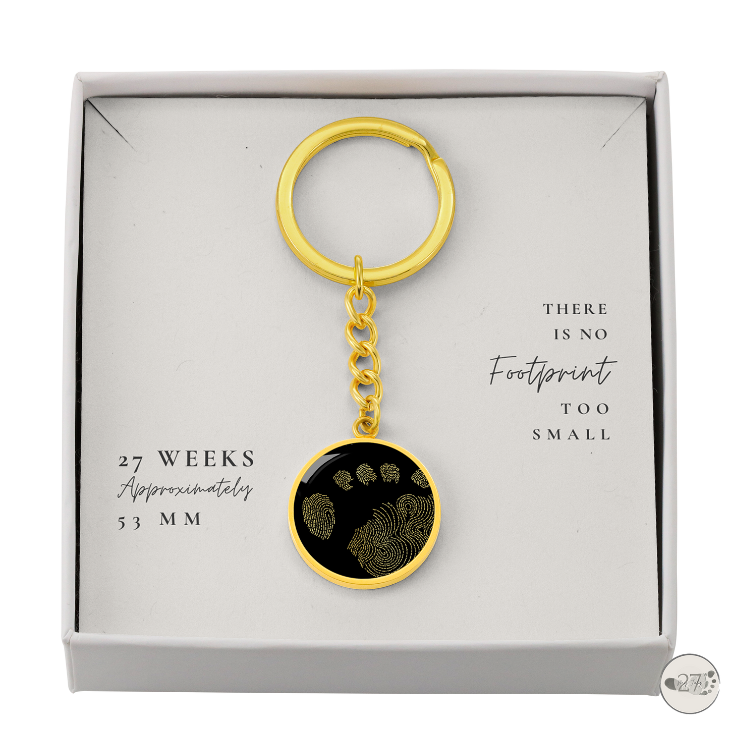 Gone So Soon Circle Keychain