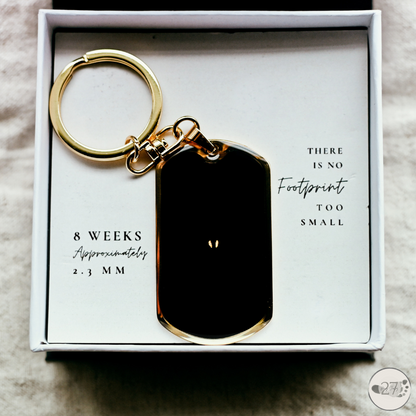 Gone So Soon Dog Tag Keychain