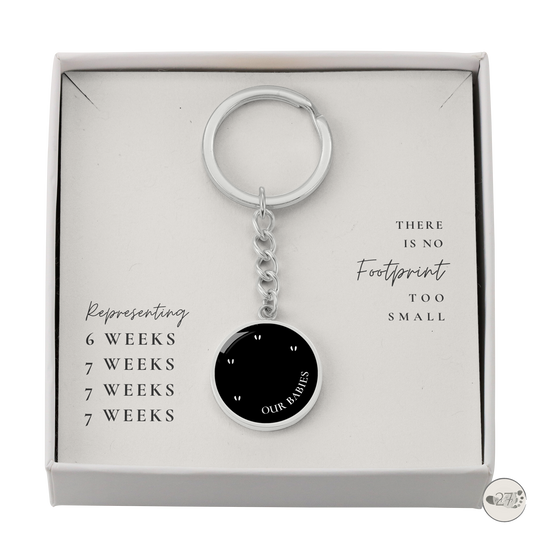 Gone So Soon Circle Keychain | 4 First Trimester Losses