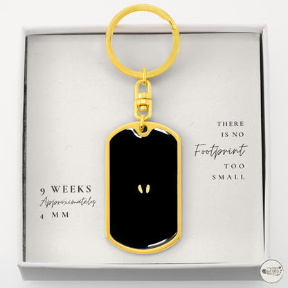 Gone So Soon Dog Tag Keychain