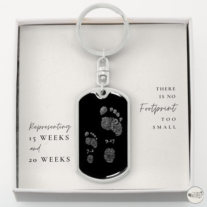 Gone So Soon Dog Tag Keychain | CUSTOM DESIGN