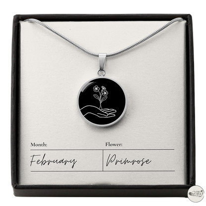 Birth Flower Pendant Necklace