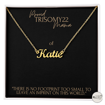 Trisomy 22 Mama: Little Names Keepsake