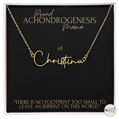 Achondrogenesis Mama: Cursive Name Keepsake