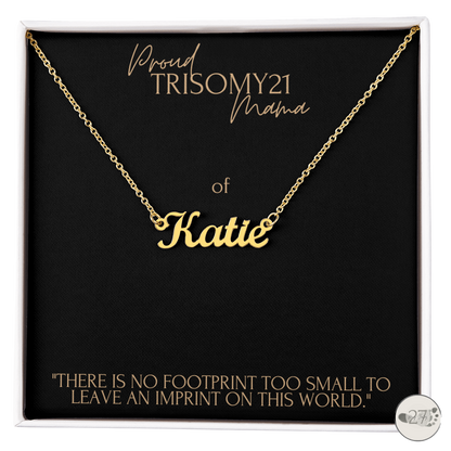 Trisomy 21 Mama: Little Names Keepsake