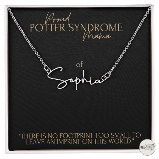 Potter Syndrome Mama: Cursive Name Keepsake