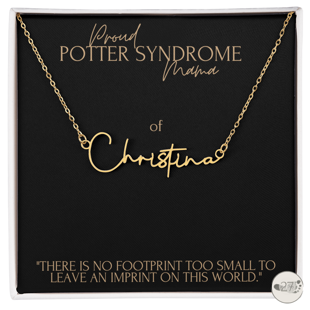 Potter Syndrome Mama: Cursive Name Keepsake