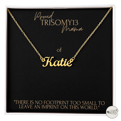 Trisomy 13 Mama: Little Names Keepsake