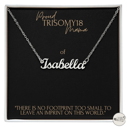 Trisomy 18 Mama: Little Names Keepsake