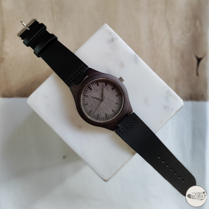 "No Footprint Too Small" Men's Wooden Watch